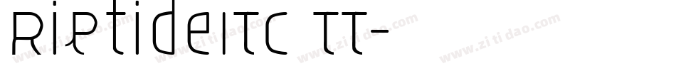 RiptideITC TT字体转换